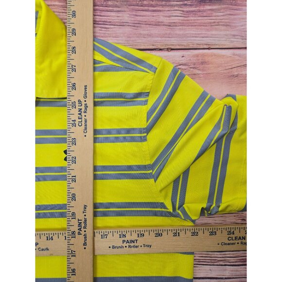 Under Armour Mens Loose Fit HeatGear Yellow Polo Large - Picture 6 of 6
